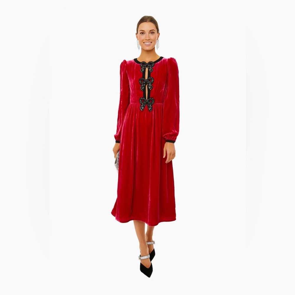 Saloni Magneta Camille Bows Dress
